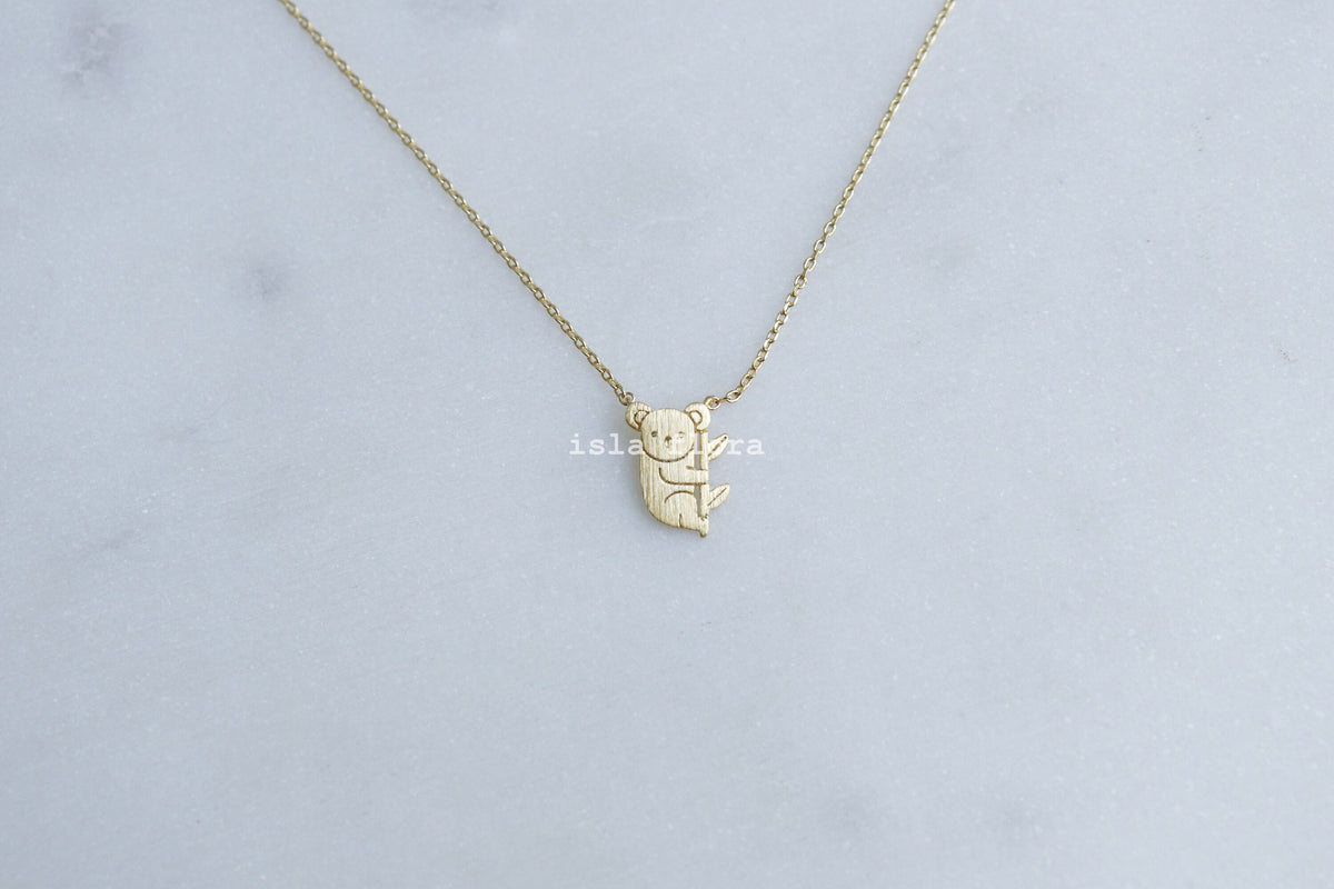 Simple Koala with Branch Necklace
