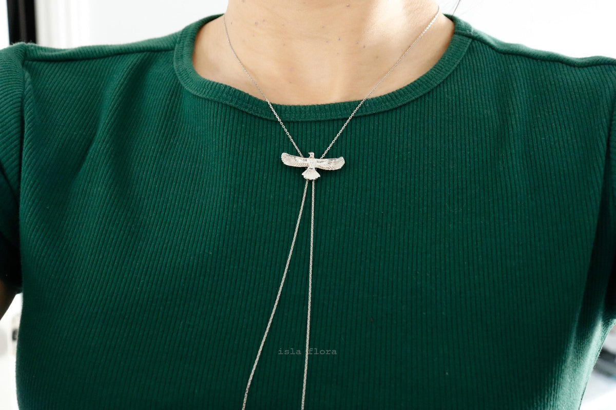 Eagle Bolo Chain Necklace