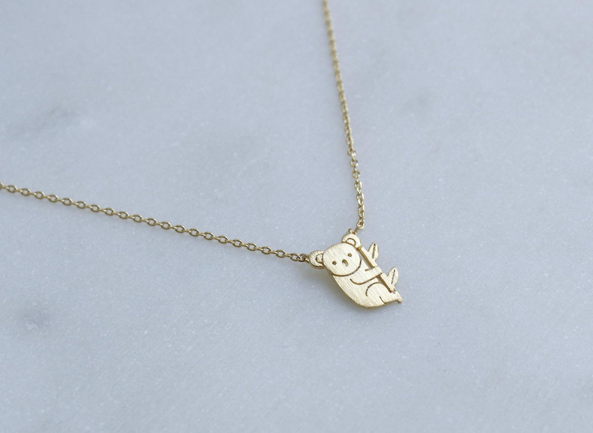 Simple Koala with Branch Necklace